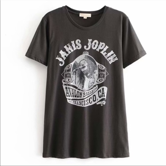 Janis Joplin Avalon Casual Graphic Tee - Picture 5 of 6